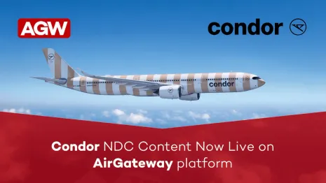 Condor NDC Content Integrated into AirGateway, Expanding Leisure Travel Options Across Europe and Beyond